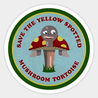 Funny tortoise conservation Sticker